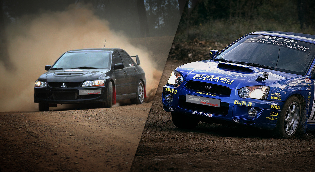 Les baptêmes Setup Pilotage en Subaru ou Mitsubishi